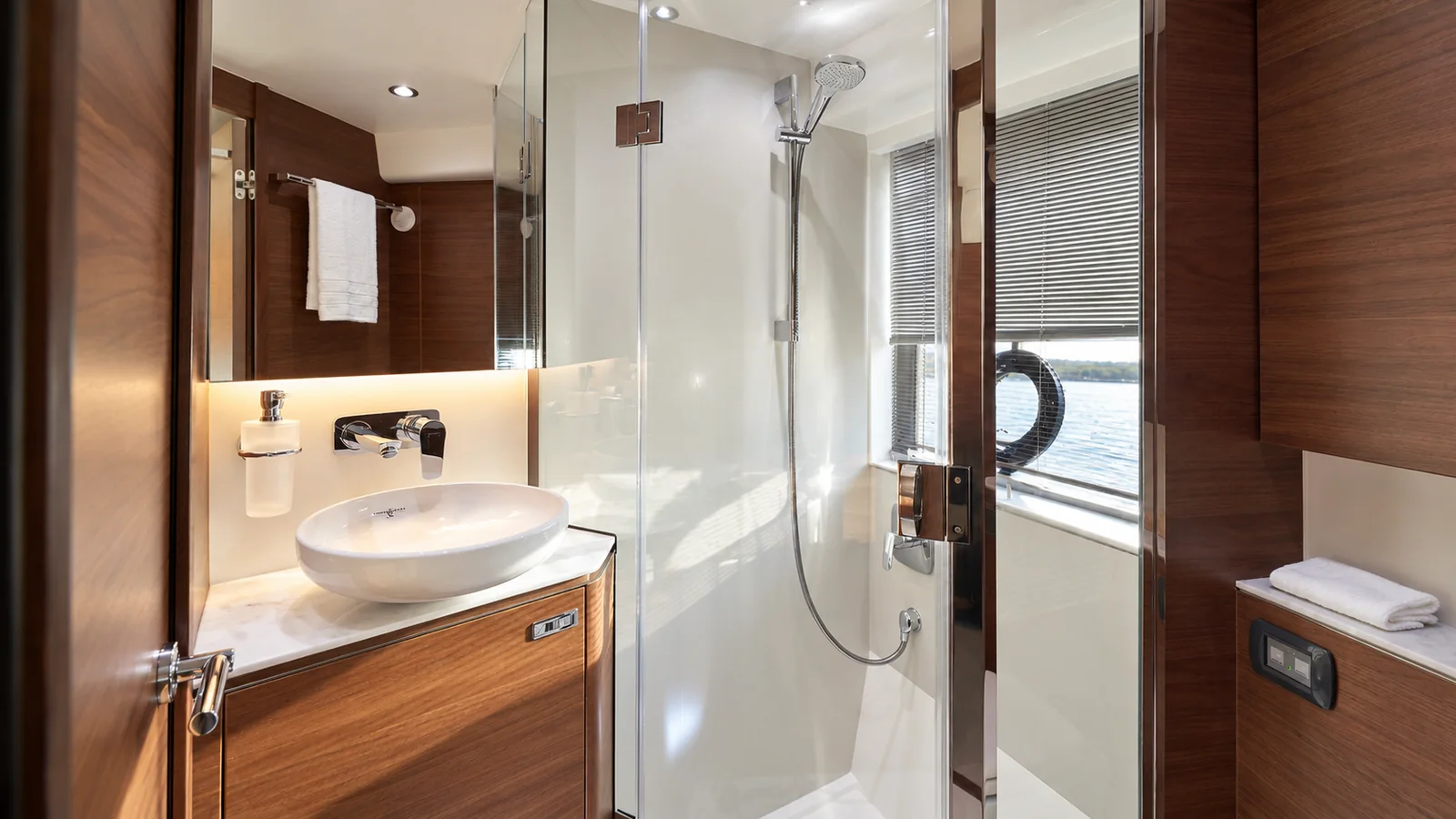 Princess V50 — Forward shower room