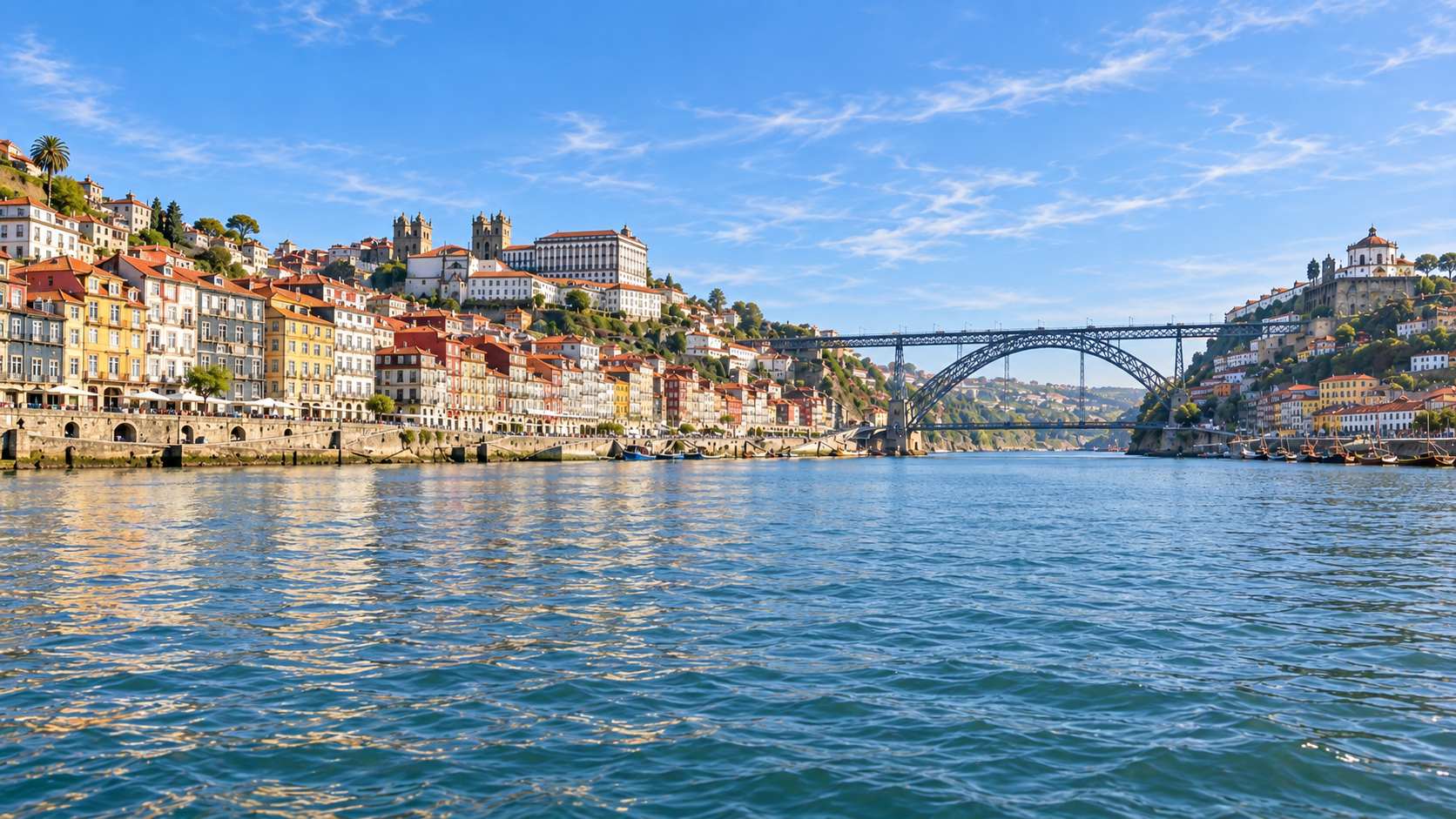 Porto from the Water & a Portuguese Table — Douro Marina